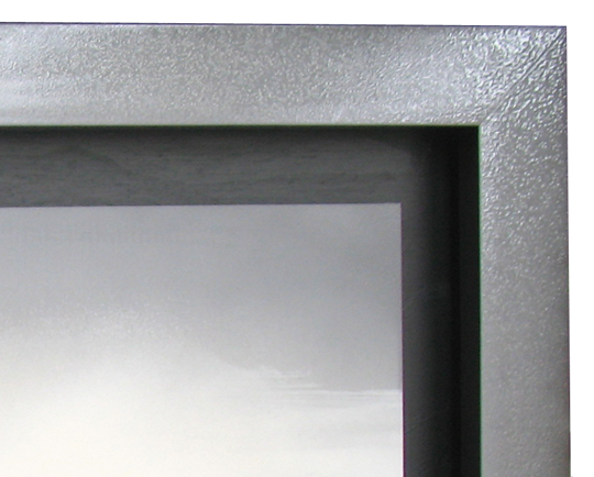 detail of custom finish picture frame donated to San Diego Coastkeeper's Ocean Gala benefit