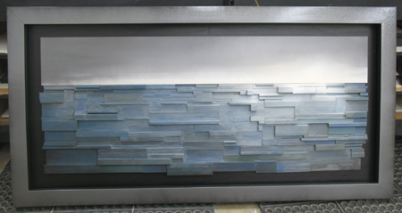 Ocean Abstract#3, custom framed @ The Frame Maker