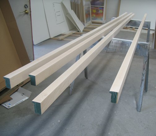 custom maple picture frame moulding for Xu Bing