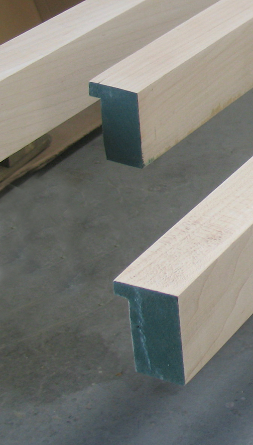 1.75 inch x 2.75 inch maple frame moulding profile