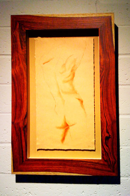 resawn cocobolo custom picture frame