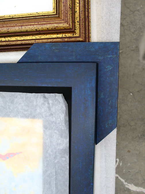 custom faux painted picture frame