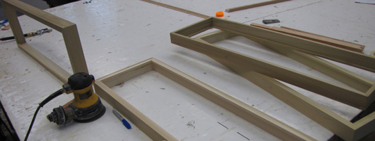 finishing poplar frames