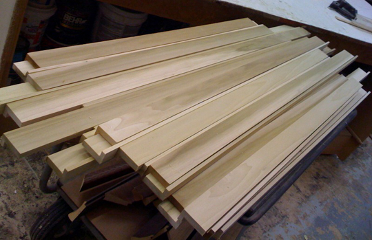 custom milled poplar picture frame moulding