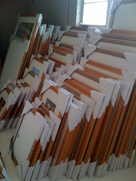 Contract picture framing order ready to ship.