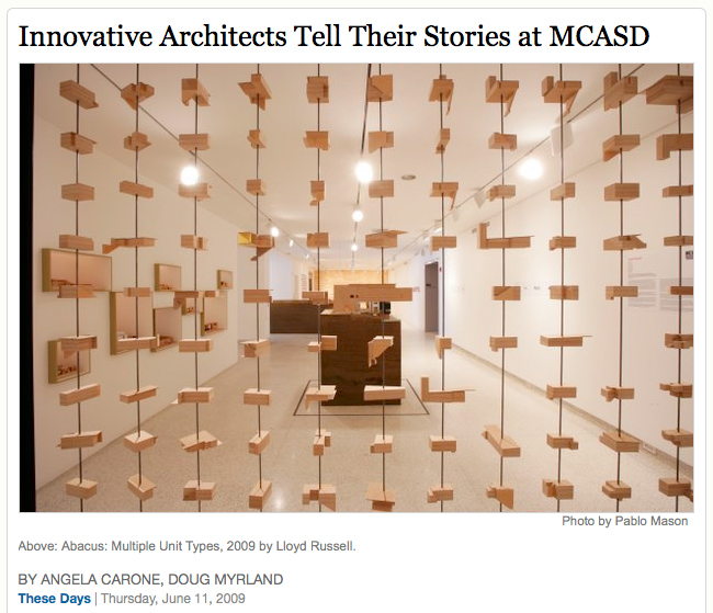 KPBS page on Mix Architects at MCASD