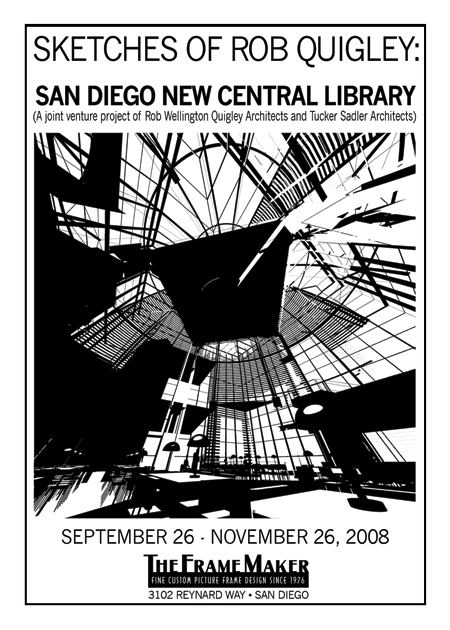 Rob Quigley New Central Library @ The Frame Maker postcard